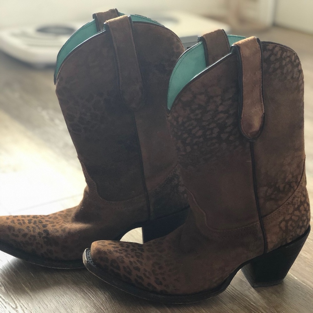 Corral leopard print boots 7